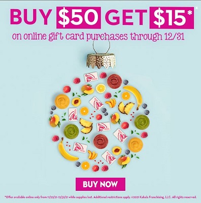 Delicious Bonus Gift Card For You – Give Some Get One